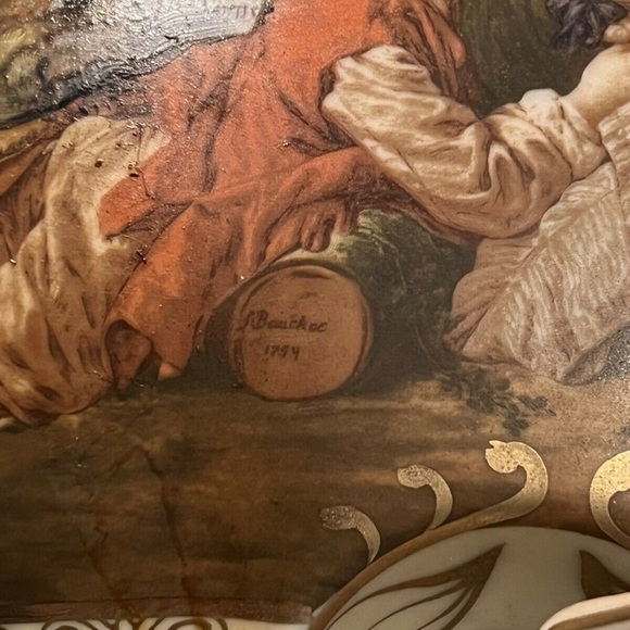 COPY - Victorian Holly Water Wall Tap - Boucher Scene 1754 - Picture 3 of 7